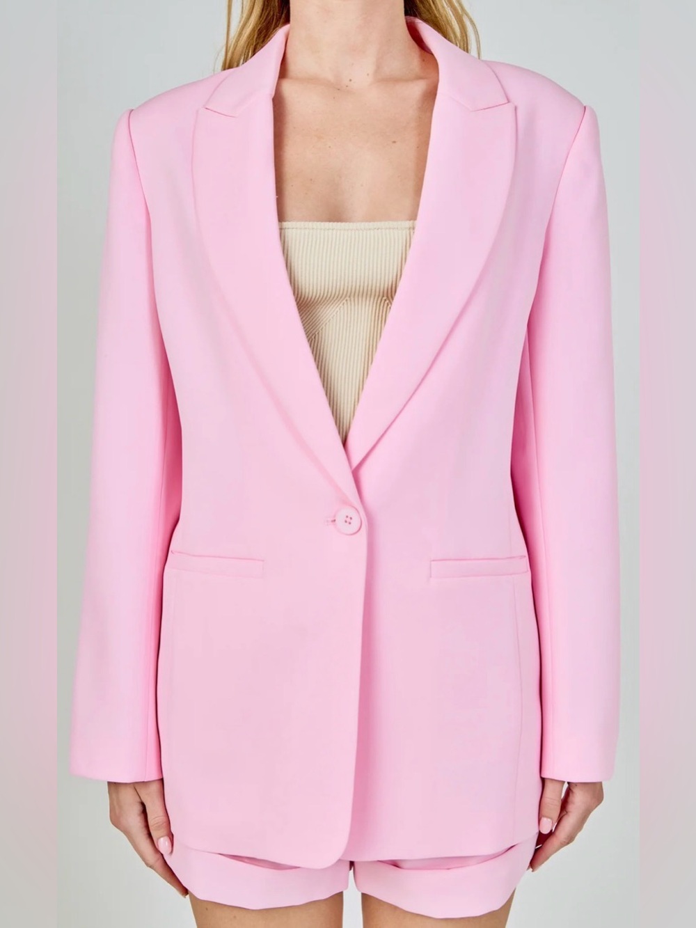 Anthropologie Enless Rose SINGLE-BREASTED BLAZER MEDIUM NWT - Picture 2 of 15